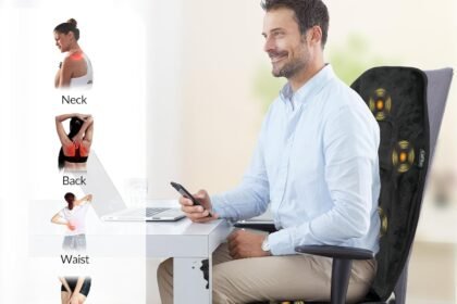 Chair Massager Cushion Back Massager With Heat Electric Seat Massage Pad Back Massage Chair Pad For Back Pain Relief 2 H 2 420x280