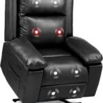 Comhoma Lift Recliner Chairs For Elderly Power Lift Chair With Heat And Massage Leather Sofa Living Room Chair Infinite 150x150