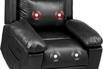 Comhoma Lift Recliner Chairs For Elderly Power Lift Chair With Heat And Massage Leather Sofa Living Room Chair Infinite 420x280