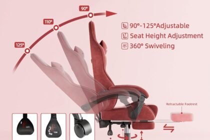 Ferghana Velvet Fabric Gaming Chair Review 420x280