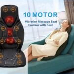Fs8816 Massage Seat Cushion Massager With Heat 10 Massage Nodes For Neck Shoulders Backlumbar Thighs For Home Office Bla 1 150x150
