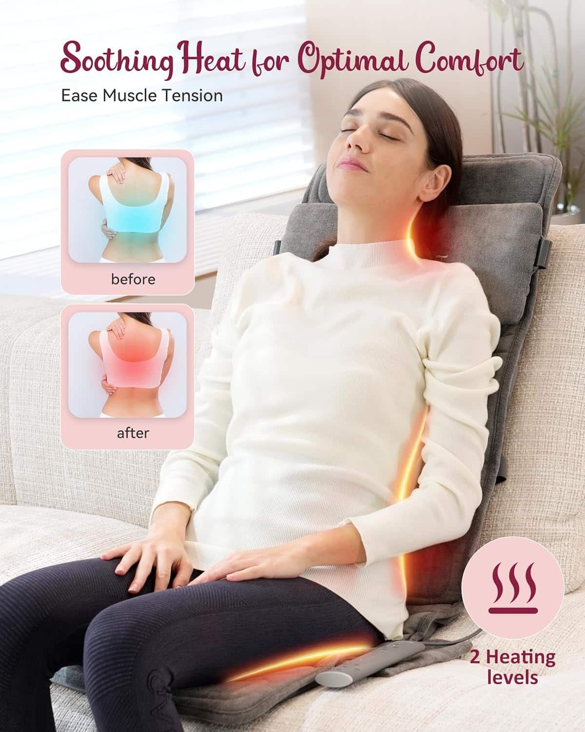 Full Body Massage Mat with Heat, Vibration Massage Chair Pad, Back Massager with 8 Vibration Motors, Massage Chair Pad, Gift for Mom Women Dad Men Full Body Massage Mat with Heat, Vibration Massage Chair Pad, Back Massager with 8 Vibration Motors, Massage Chair Pad, Gift for Mom Women Dad Men