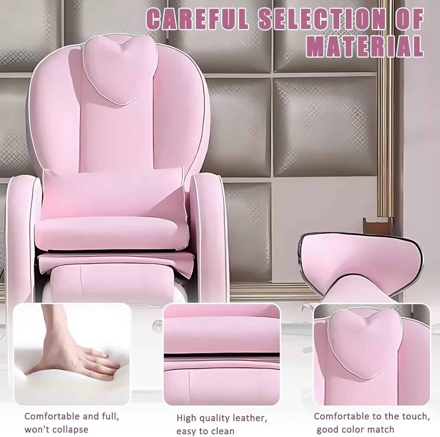 Manicure Chair for Nail Tech with Smart Foot Bathtub, Pedicure Massage Chair  Salon Spa Chairs for Manicure, Tattoo丨Foot Bath Chair