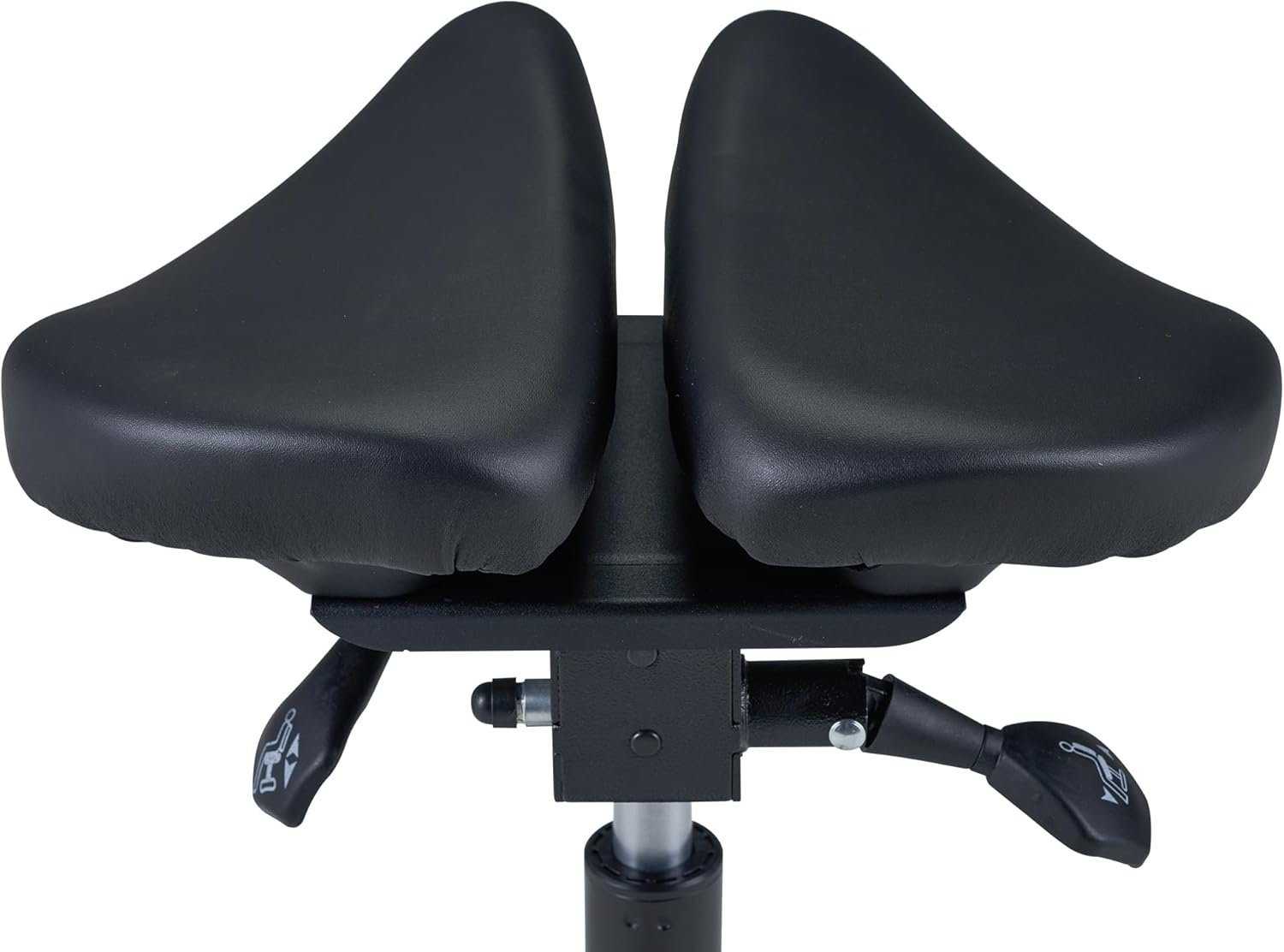 Master Massage Berkeley Saddle Stool with Black Aluminum Base