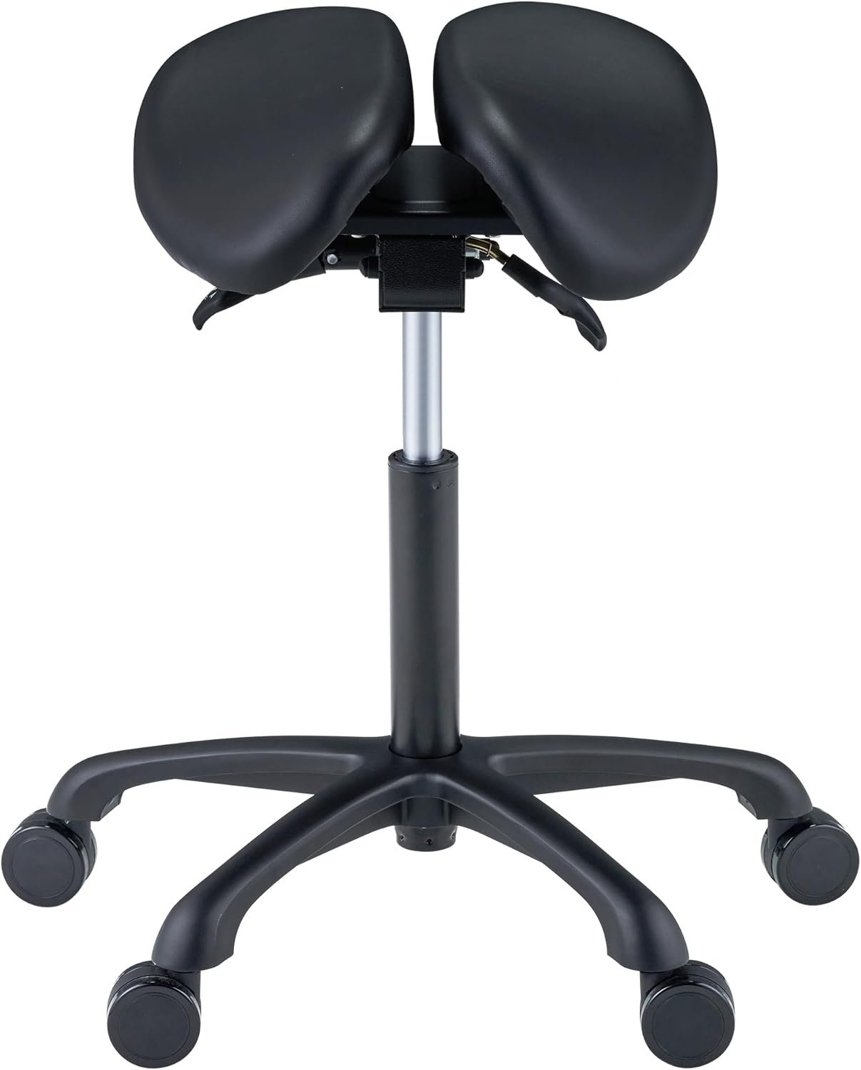 Master Massage Berkeley Saddle Stool with Black Aluminum Base