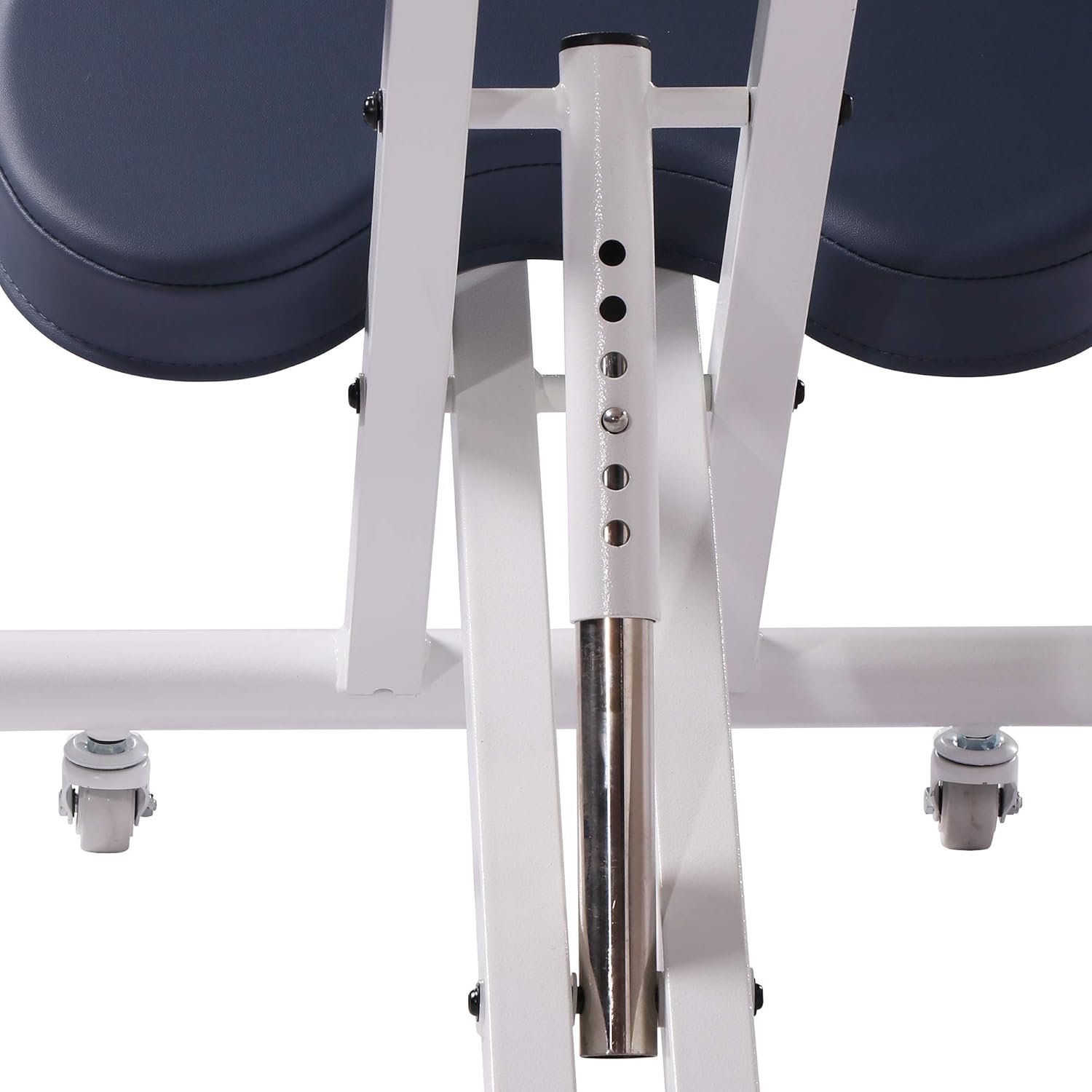 Master Massage Master Massage Ergonomic Steel Kneeling Chair Posture Seat Rolling Adjustable Cream Color