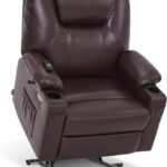 Mcombo Electric Power Lift Recliner Chair Sofa With Massage And Heat For Elderly 3 Positions 2 Side Pockets And Cup Hold 3 150x150