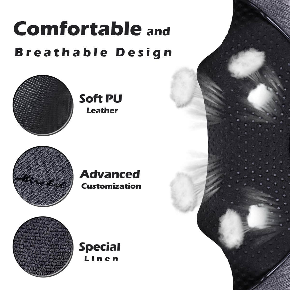 Mirakel Shiatsu Neck Back Massager with Heat - Deep Tissue Neck, Back Shoulder Pain Relief - Ergonomic Design Shoulder Massager, Electric Kneading Whole Body Massage Pillow Gifts for Women, Men