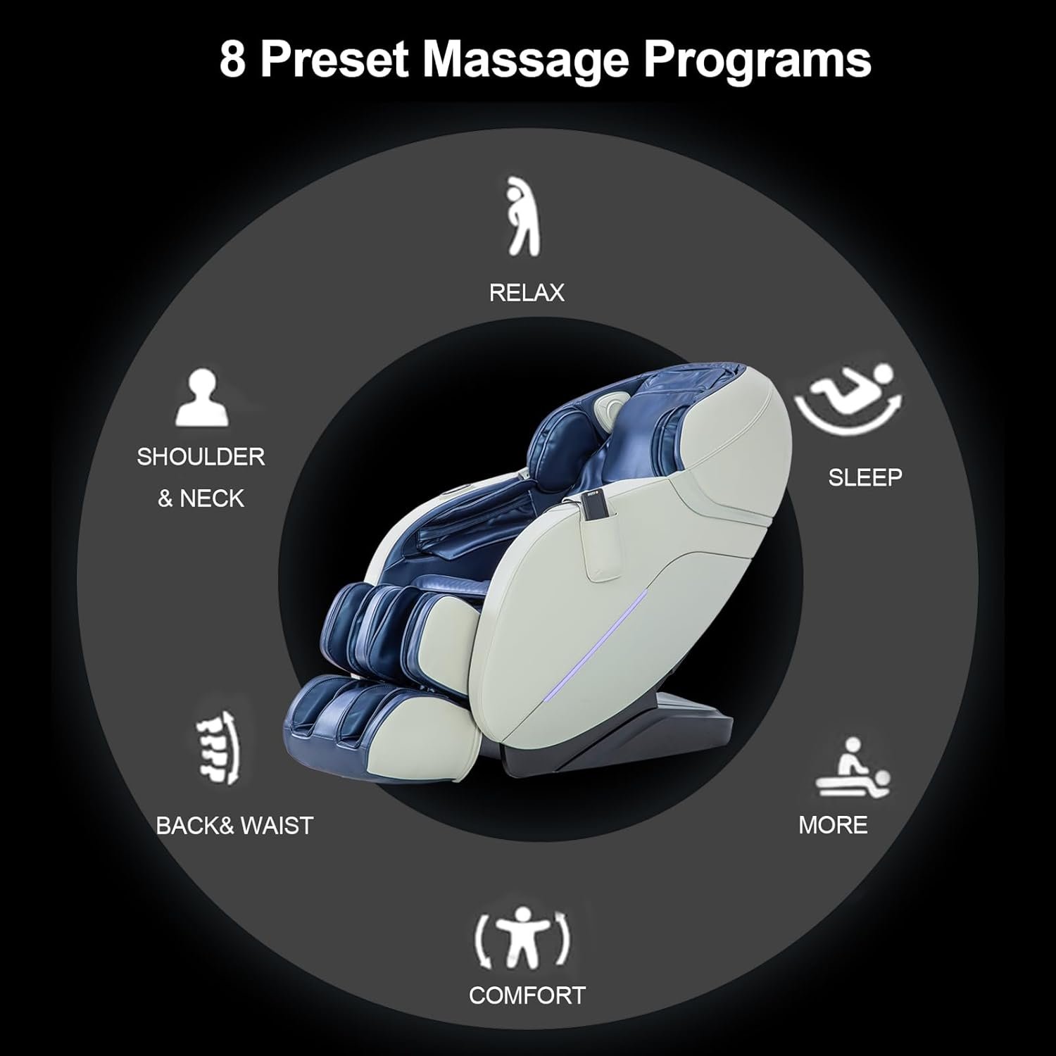 MYTHIA 2025 A303 Massage Chair iRest System, Full Body with Heat, Zero Gravity, SL Track Shiatsu Recliner with Automatic Body Scan, Footrest Calfrest Exntension (Brown)