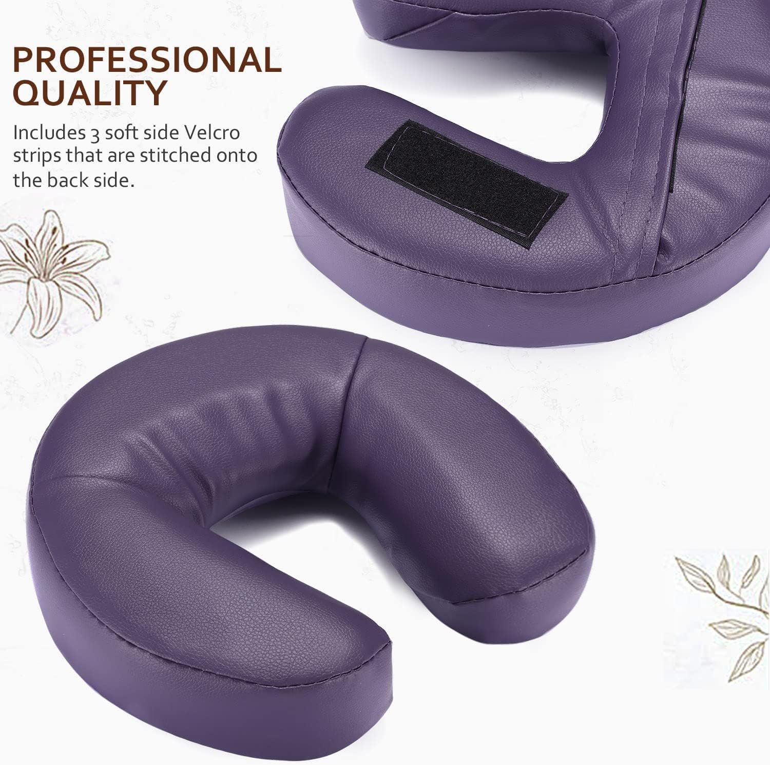 Noverlife Massage Face Cradle Cushion, Professional Massage Table Universal Face Head Neck Rest Pad, Soft Memory Foam Crescent Massage Chair Pillow for Massage Spa Therapy Beauty Treatment Sleep