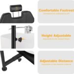 Pedicure Chair With Stool Massage Foot Bath Hydraulic Pedi Chair For Foot Bath Pedicure Chair 360 Rotation Height Adjust 3 150x150