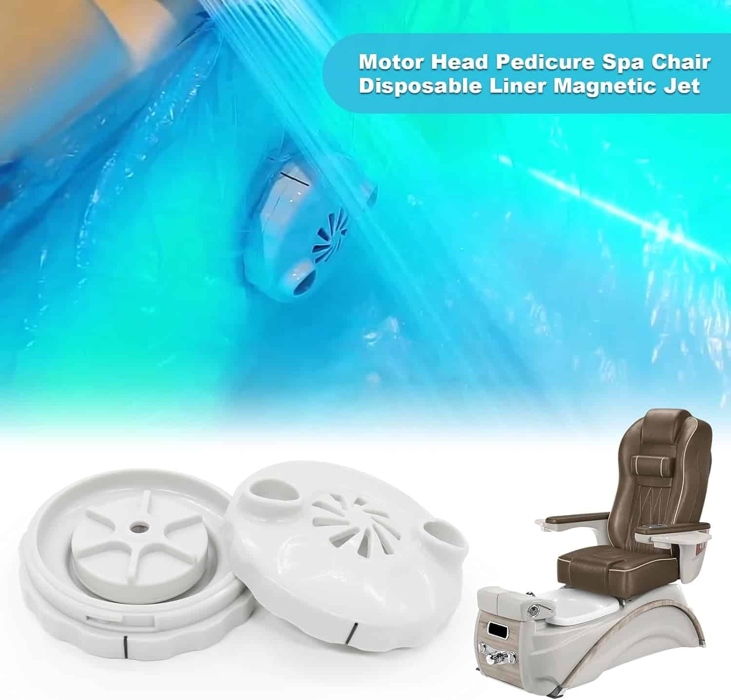 SuperDi New Version Magnetic Jet Head Cover spa Disposable Liner Pedicure Chairs