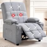 Vecelo Recliner Chair Reclining With Massage And Heat Oversized Upholstered Fabric Massage Chair 35 Rocking Electric For 150x150