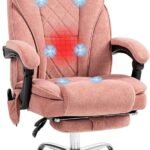 Vinsetto Massage Office Chair With Foot Rest Executive Computer Desk Chair With 6 Vibration Point And Heat Reclining Bac 150x150