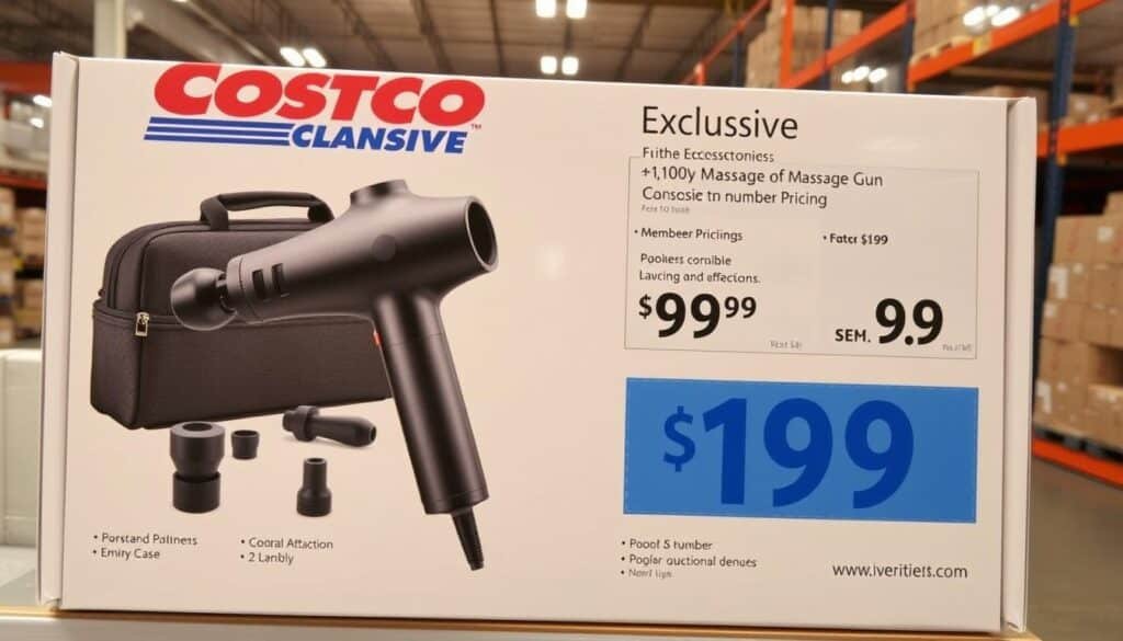 Costco-exclusive massage gun bundle with accessories and special pricing Costco-exclusive massage gun bundle with accessories and special pricing