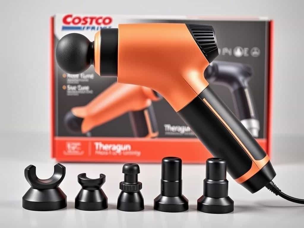 Theragun Prime massage gun with attachments available at Costco Theragun Prime massage gun with attachments available at Costco