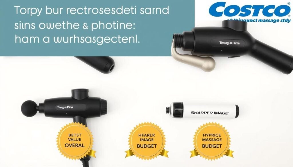 Top recommended massage guns from Costco arranged by category Top recommended massage guns from Costco arranged by category