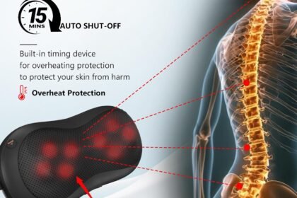 Adjustable Neck Shoulder Massage Pillow Review 420x280