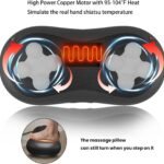 Adjustable Neck Shoulder Massage Pillow With Magic Strap High Power Copper Motor Hand Control Heating Back Massager For 1 12 150x150