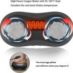Adjustable Neck Shoulder Massage Pillow With Magic Strap High Power Copper Motor Hand Control Heating Back Massager For 1 3 150x150