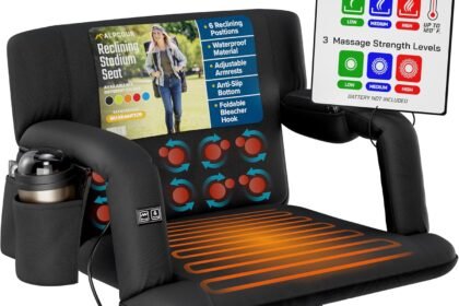Alpcour Heating Massage Stadium Seat Review 420x280