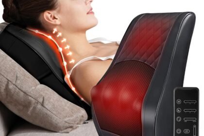Boriwat Neck Back Massager With Heat Fsa Hsa Eligible Adjustable Cordless Electric Massagers 3d Shiatsu Deep Tissue Knea 420x280
