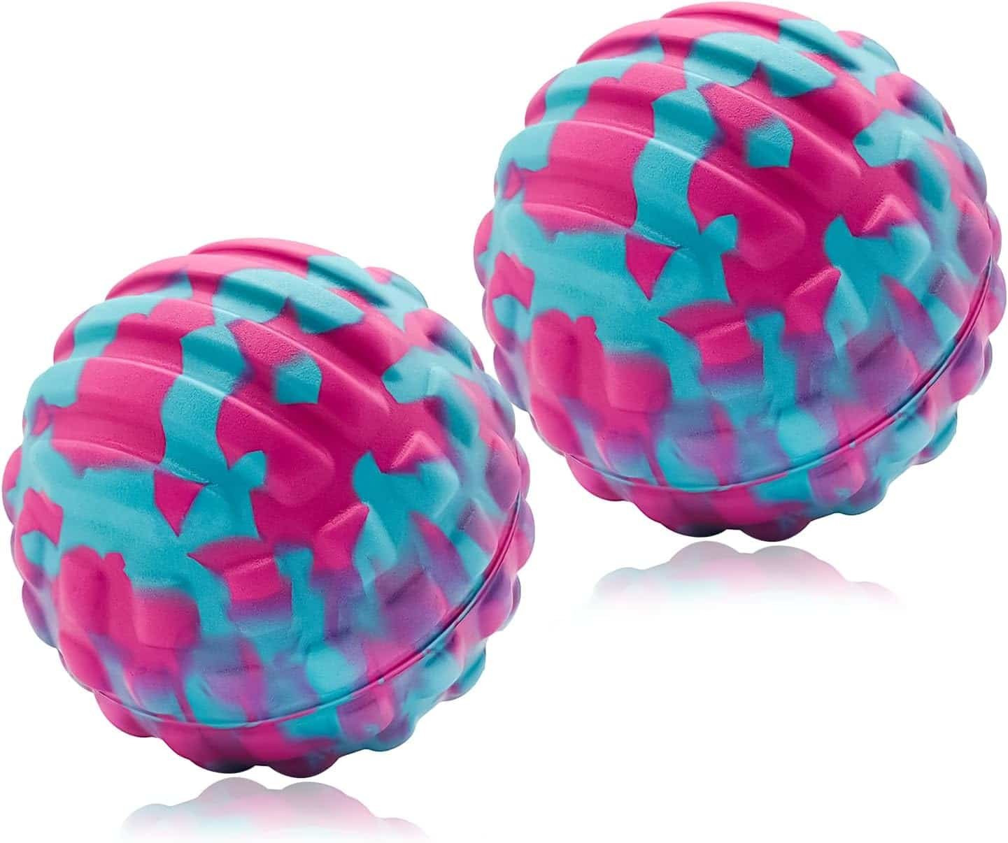 Deep Tissue Massage Ball for Exercise Recovery - SGS Certification - Targets Back, Shoulder, LegsFeet - Relieves Muscle Knots, Joint PainTightness, Pressure Point Therapy- Myofascial Release Ball