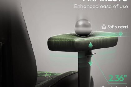 Dowinx Heated Massage Gaming Chair For Adults Ergonomic Reclining Computer Chair With Pocket Spring Cushion And Adjustab 2 420x280