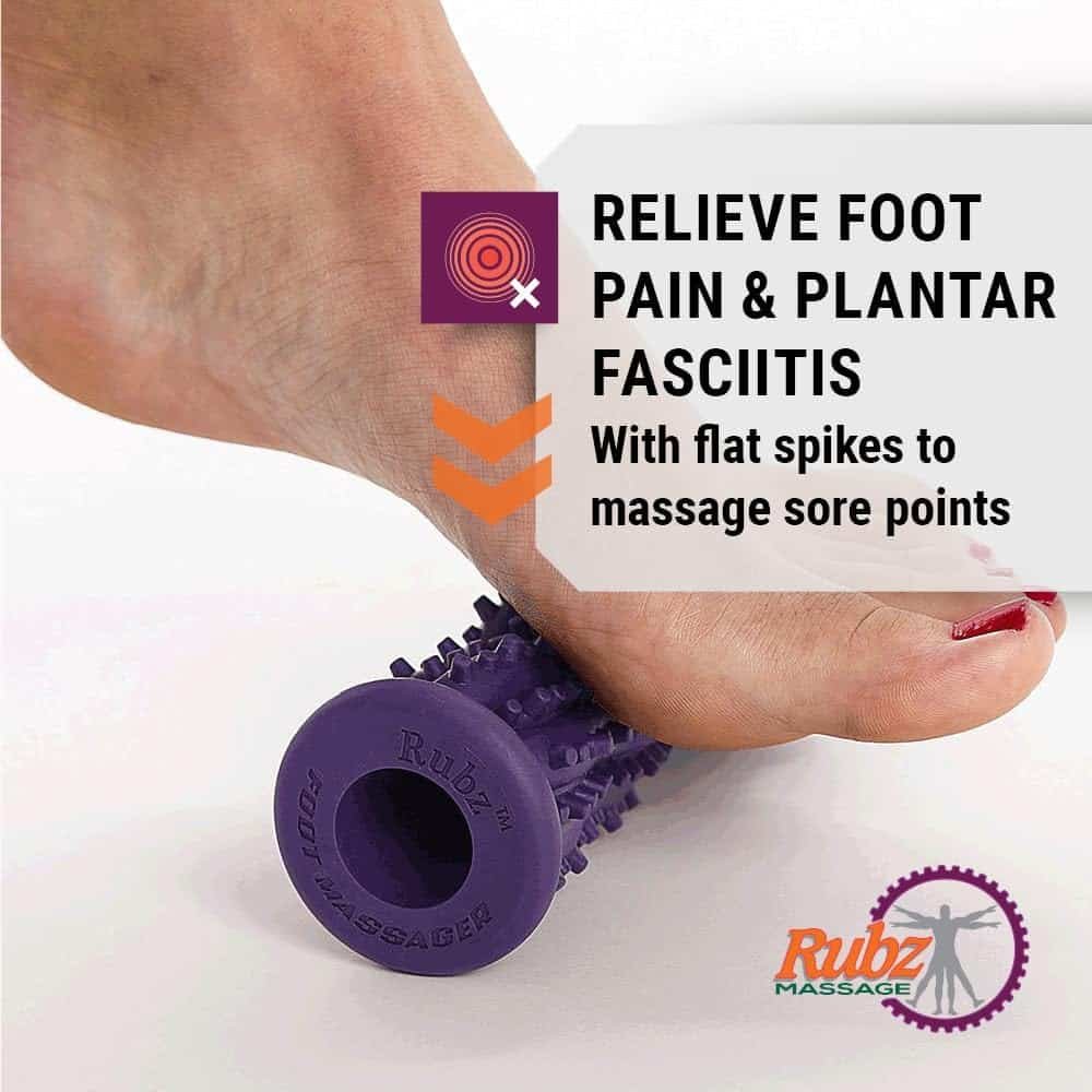Due North Foot Rubz Hand  Back Massage Ball - Relieve Pain from Plantar Fasciitis, Tight Muscles  Sore Feet - Massage Tool