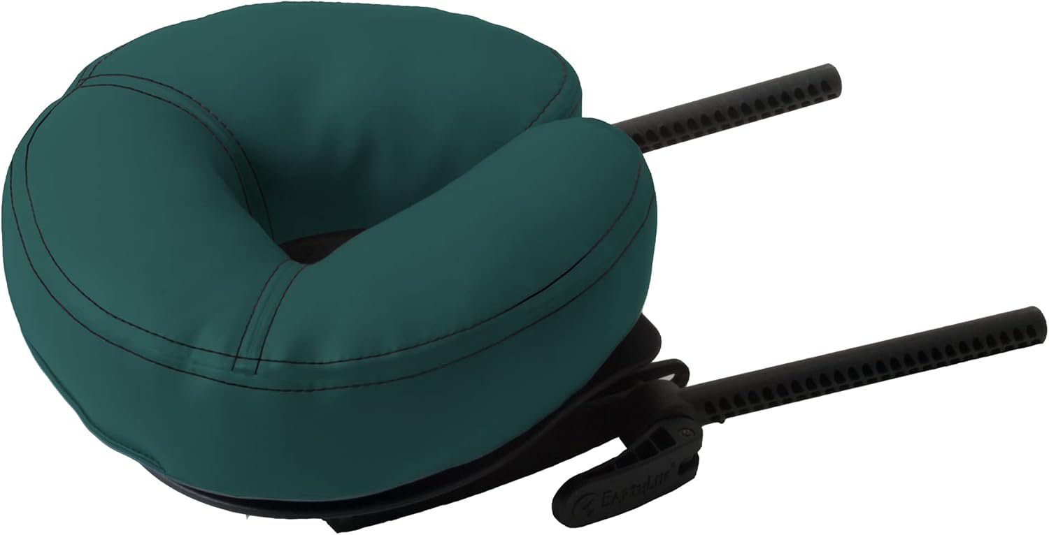 EARTHLITE Massage Table Face Cradle DELUXE ADJUSTABLE - Durable, Fully Adjustable Headrest Platform for massage chairs  tables, Sterling