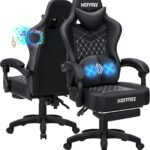 Hoffree Gaming Chair Computer Chair With Speakers Massage Game Chairs With Footrest Bluetooth High Back Ergonomic Comput 150x150