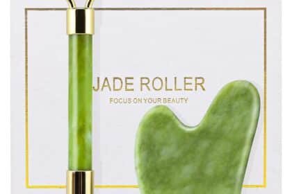 Huefull Genuine Jade Roller Gua Sha Set For Face Cooling Firming Effect Sculpting Tool For Jawline Skin Care Self Care G 420x280