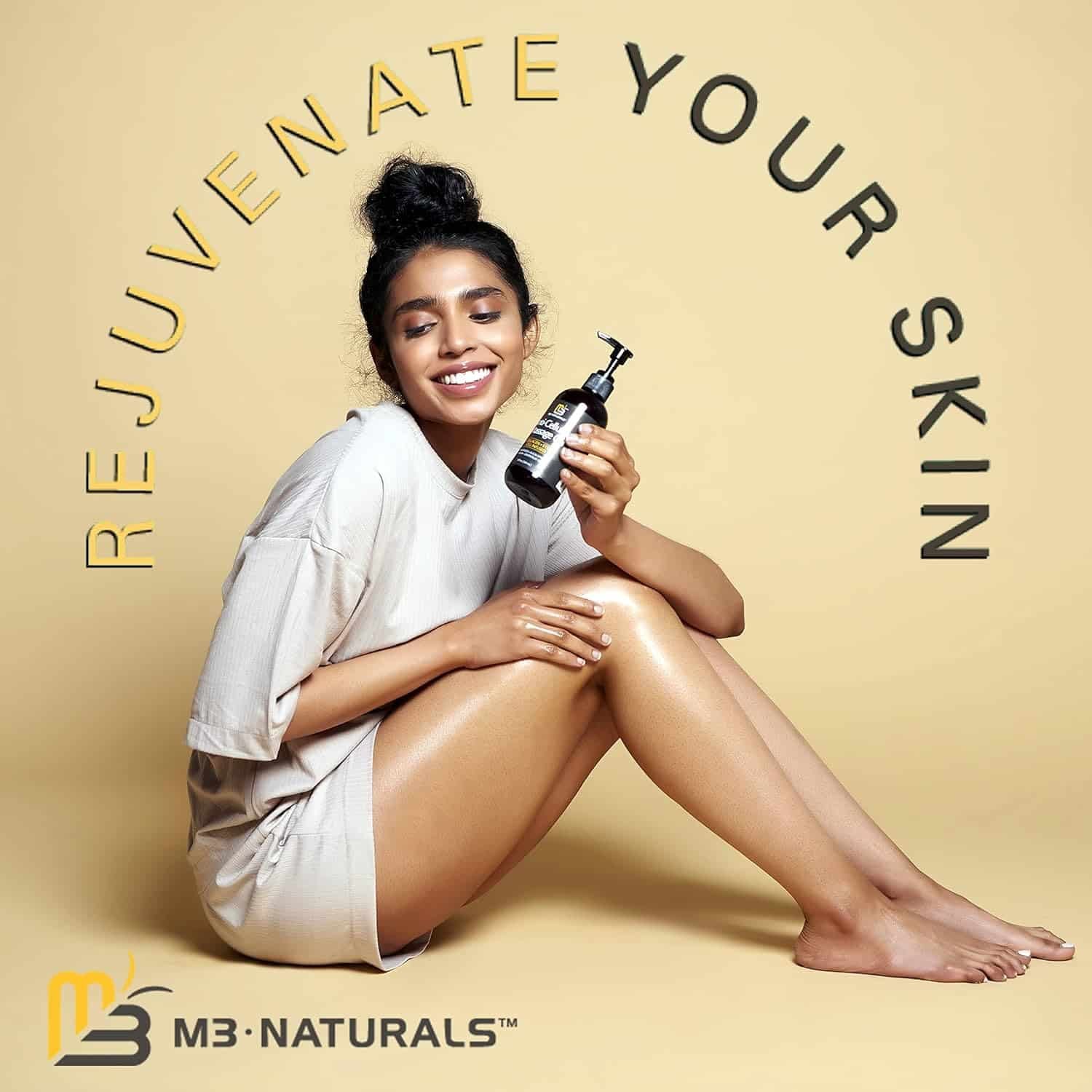 M3 Naturals Arnica Sore Muscle Massage Oil with Collagen, Stem Cells, and Menthol, Anti-Cellulite Therapy for Full Body, Fast-Absorbing Multipurpose Treatment