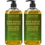Majestic Pure Arnica Sore Muscle Massage For Massage Therapy Natural Oil With Lavender And Chamomile Essential Oils Mult 8 150x150