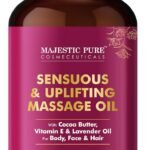 Majestic Pure Cocoa Massage Oil For Massage Therapy Refreshing And Relaxing Natural Oils With Cocoa Butter Vitamin E Lav 150x150