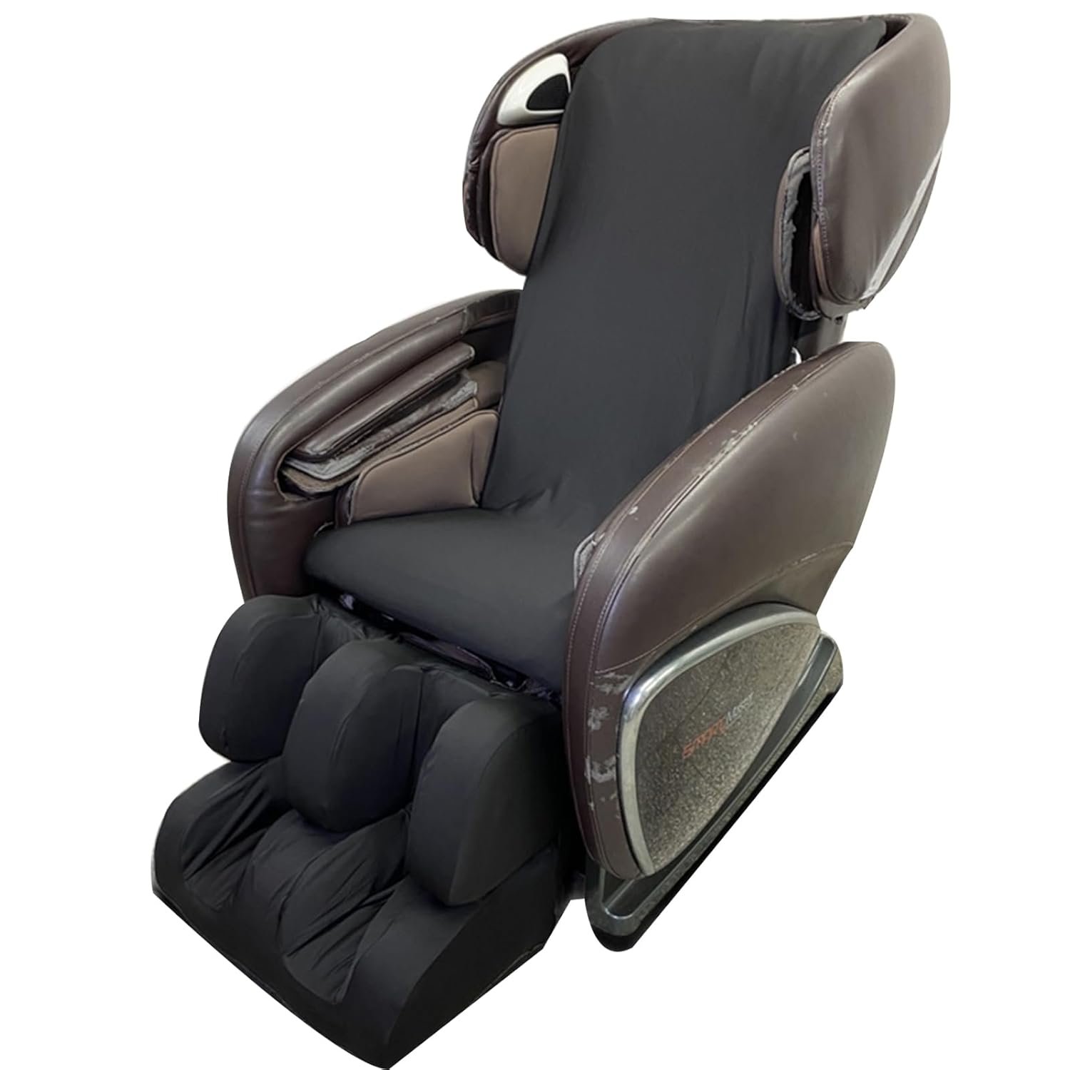 Massage Chair Cover, Full Body Shiatsu Massage Chair Cover with Drawstring, Waterproof  Dustproof Cover, Skin-Friendly Milk Silk Fabric,Black,Full Body