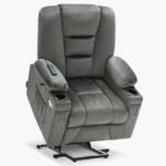 Mcombo Power Lift Recliner Chair With Massage And Heat For Elderly People Cup Holders Usb Ports Side Pockets Fabric 7529 150x150