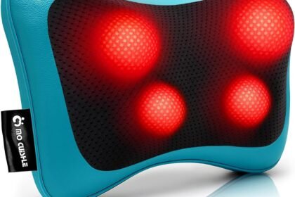 Mo Cuishle Electric Shiatsu Back Massager With Heat Powerful 3d Kneading For Neck Shoulder Lower Back Pain Relief Ergono 420x280