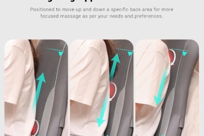 Mynt Black Acupressure Massage Chair Pad With 4 Deep Kneading Nodes Shiatsu Back Massager For Chair With Heat Heated Bac 11 420x280