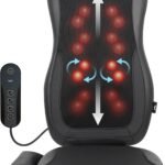 Mynt Black Acupressure Massage Chair Pad With 4 Deep Kneading Nodes Shiatsu Back Massager For Chair With Heat Heated Bac 28 150x150