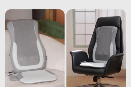 Mynt Black Acupressure Massage Chair Pad With 4 Deep Kneading Nodes Shiatsu Back Massager For Chair With Heat Heated Bac 7 420x280