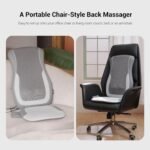 Mynt Gray Back Massager For Chair With Heat For Deep Tissue Mesh Shiatsu Massage Chair Pad With 4 Deep Kneading Nodes He 1 150x150