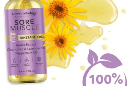 New York Biology Sore Muscle Massage Oil Review 420x280