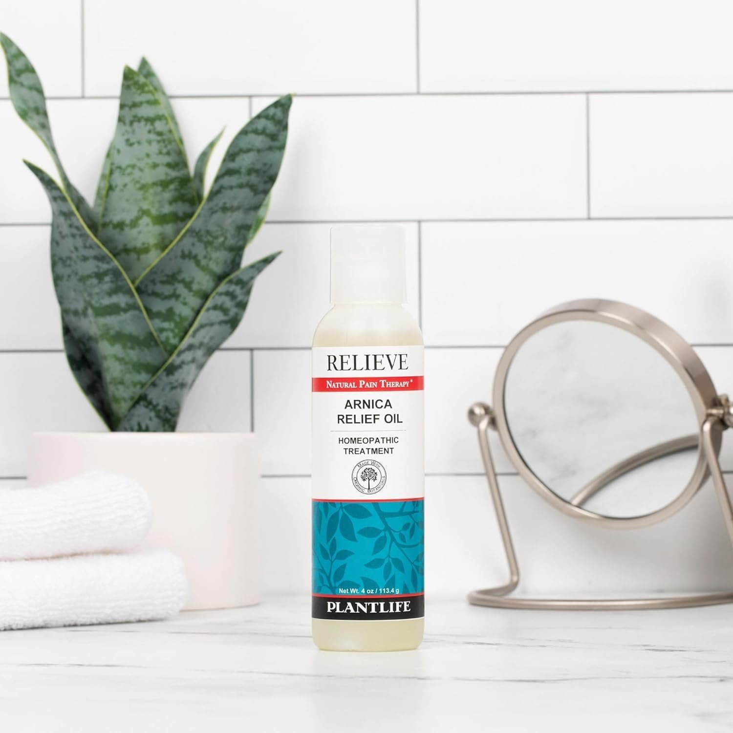 Plantlife Arnica Relieve Oil - Relieve Products are a Homeopathic Solution for Everyday Use - Works Quickly and Effectively - Made in California