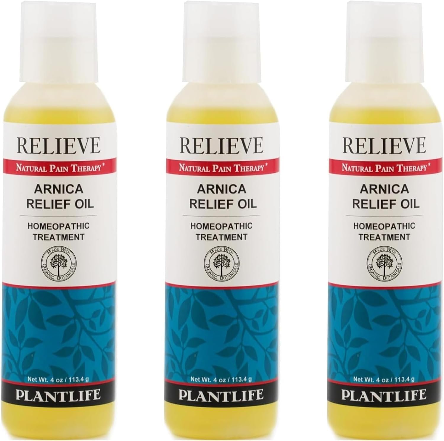Plantlife Arnica Relieve Oil - Relieve Products are a Homeopathic Solution for Everyday Use - Works Quickly and Effectively - Made in California
