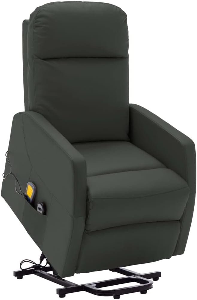 Power Lift Massage Recliner Anthracite Massage Chairs Full Body and Recliner,Best Massage Chair,Massage Chair Zero Gravity Full Body,shiatsu Massage Chair,Faux Leather
