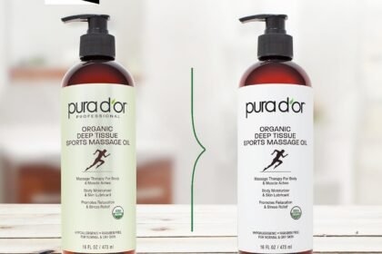 Pura Dor 16 Oz Organic Deep Tissue Sports Massage Jojoba Sunflower Almond Grapefruit Eucalyptus Oils Alleviate Muscle So 3 420x280