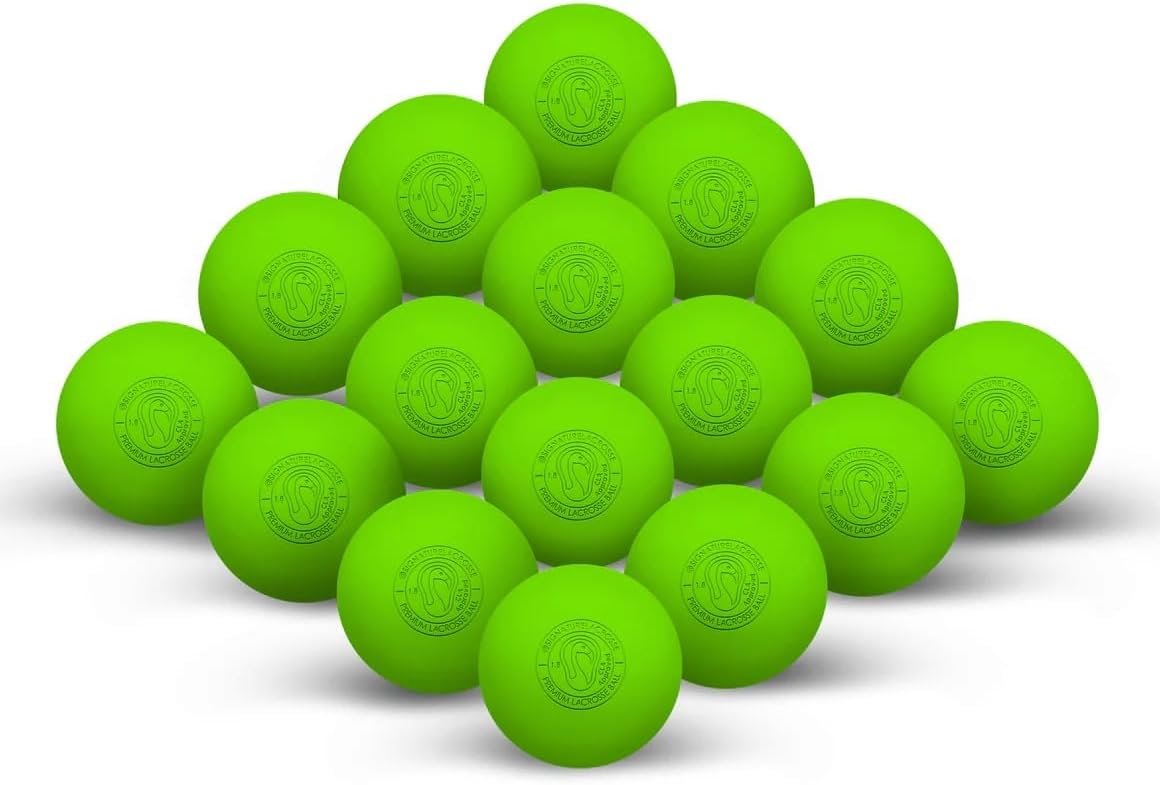 Signature Lacrosse Ball Set - Packs of 2, 4, 8, 12, and 120 - No Chemical Smell Massage Balls, Myofascial Release Tools, Back Roller, Muscle Knot Remover