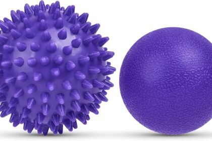 Spiky Massage Ball Set 2 Pack Physical Therapy Massage Balls Hard Lacrosse Ball Spiky Massage Ball For Myofascial Releas 1 420x280
