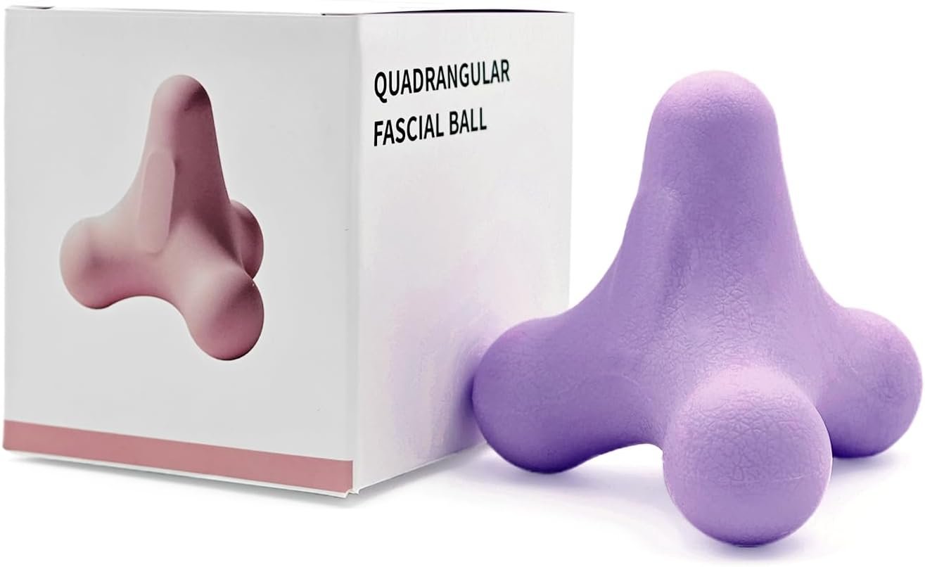 Trigger Point Therapy Massage Ball for Myofascial Release Plantar Fasciitis Relief Yoga Deep Tissue Release Muscle Soreness Massage Tool Pressure Point Balls with 4 Leg for Back  Shoulder